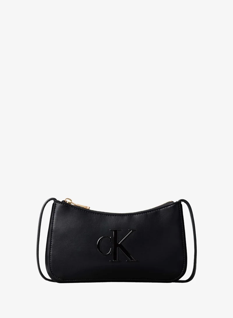 CALVIN KLEIN Embossed Monogram Mini Shoulder Bag